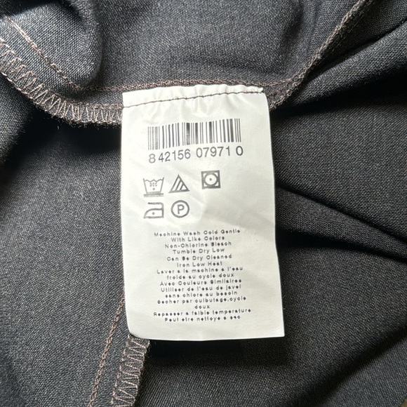 🌻 Oh Baby Secret Fit Belly Gathered Waist Charcoal Skirt size Medium Work Career - Picture 8 of 8